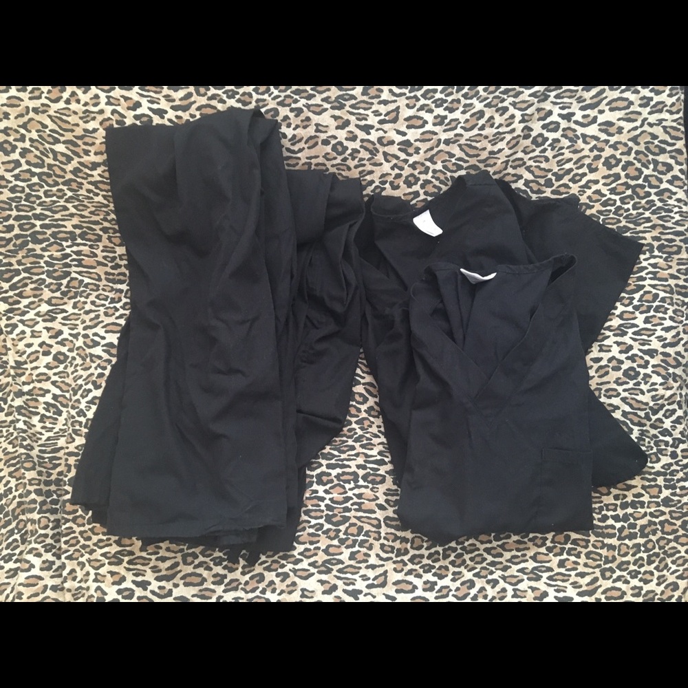 2 Pairs of Black Scrubs